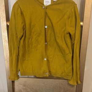 Zara Golden Yellow Knit Sweater